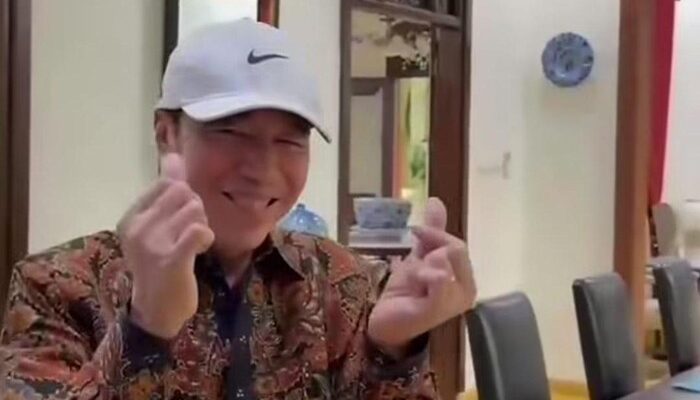 Aksi Kreatif Anak Muda Pasang Tulisan “Mas Bahlil Ganteng”, Jokowi Turut Beri Respons dengan Finger Heart